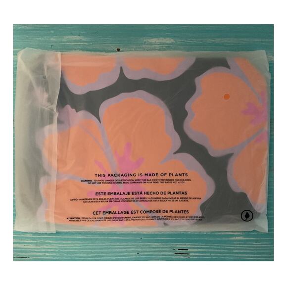 Aloha Collection Super Special limited Edition Pua Waikiki Papaya/Navy Small Bag - Picture 2 of 3